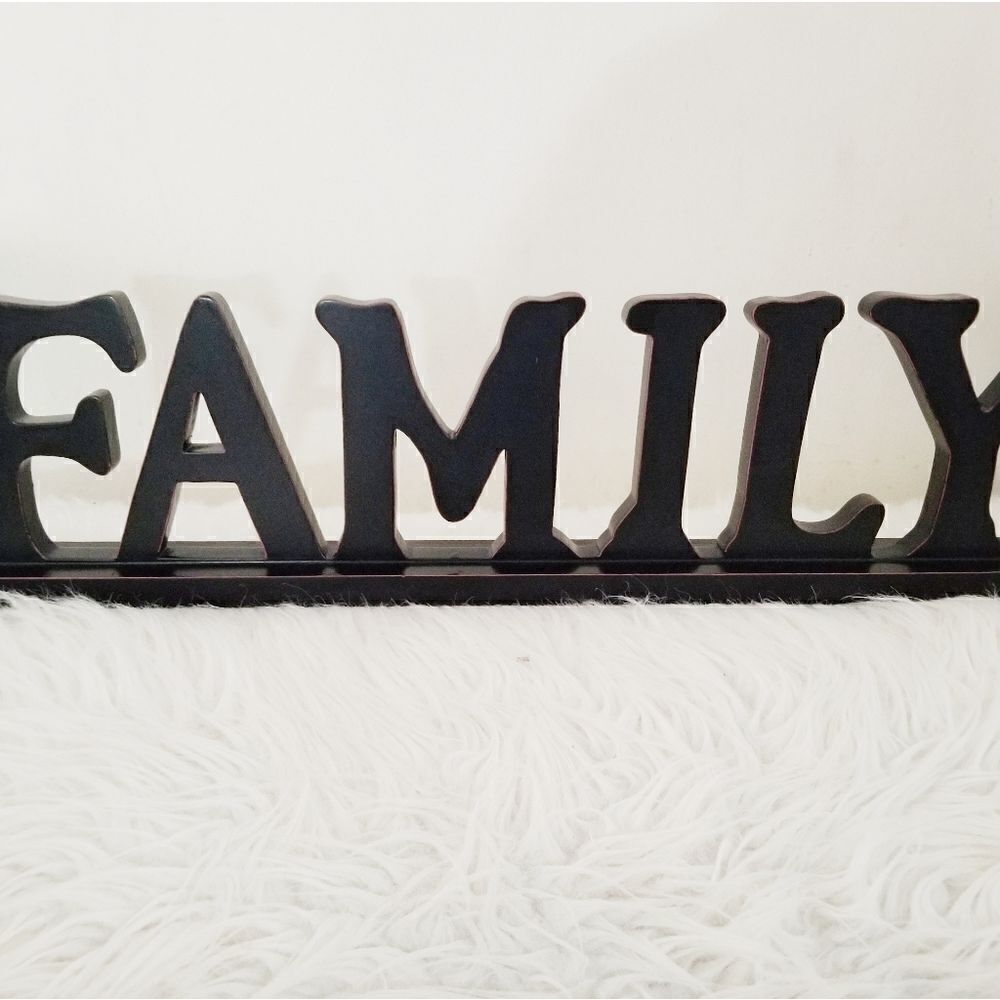 Wooden family sign farmhouse style